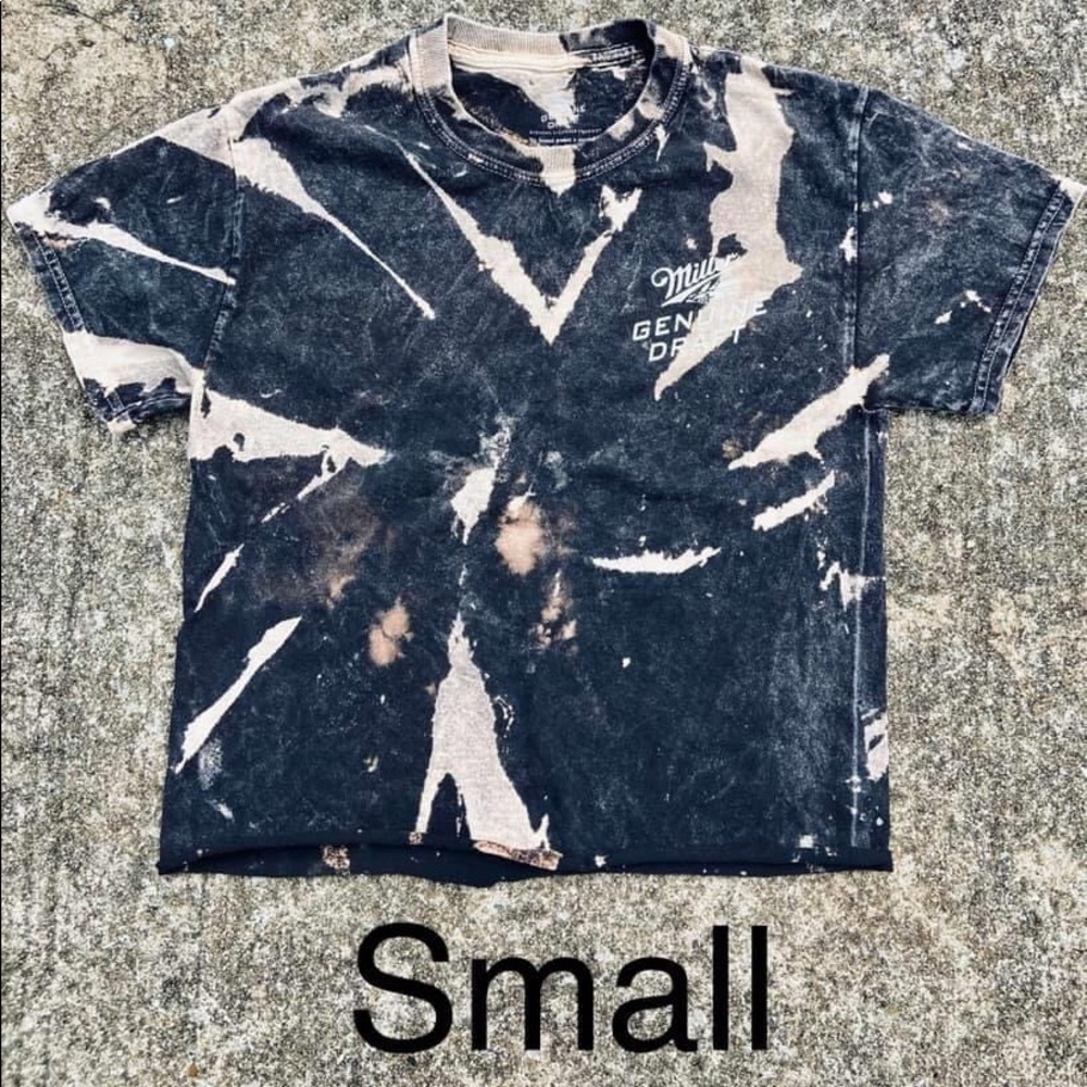 Miller Beer Bleached & Cropped T-shirt
